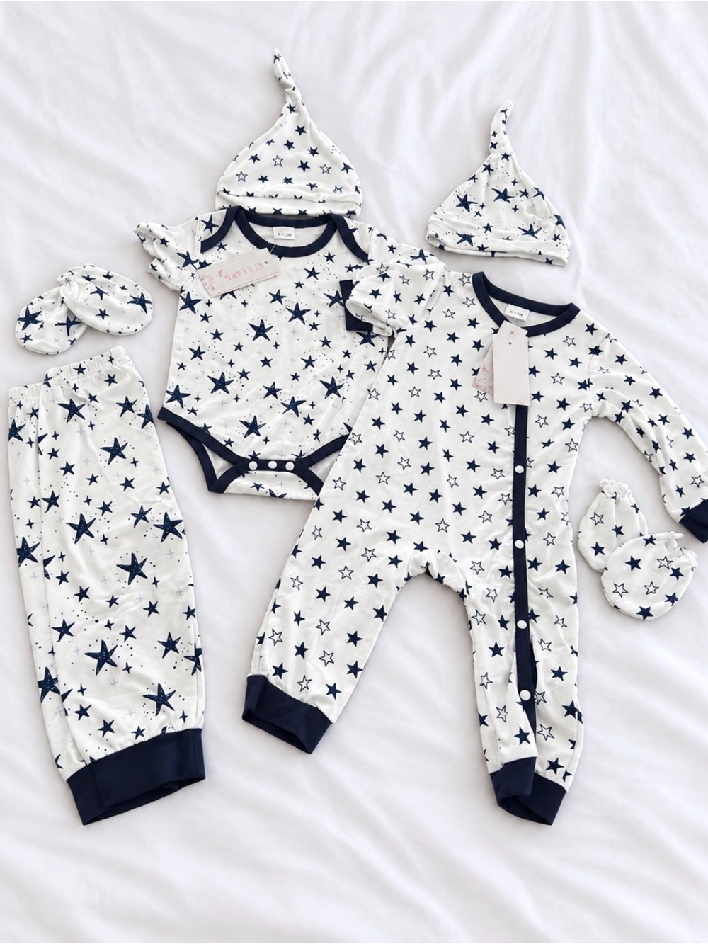 Baby One-Piece & Set - 7 Pieces Infant Outfit 6-12 months gift for boys or girls